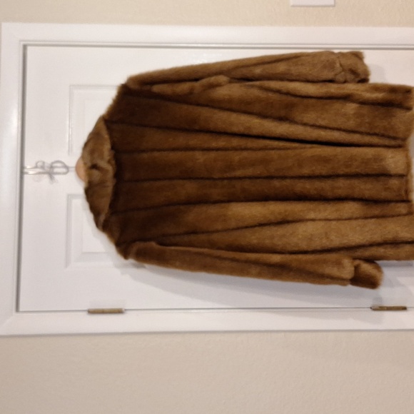 Dennis Basso Faux Sable Coat - Picture 4 of 7